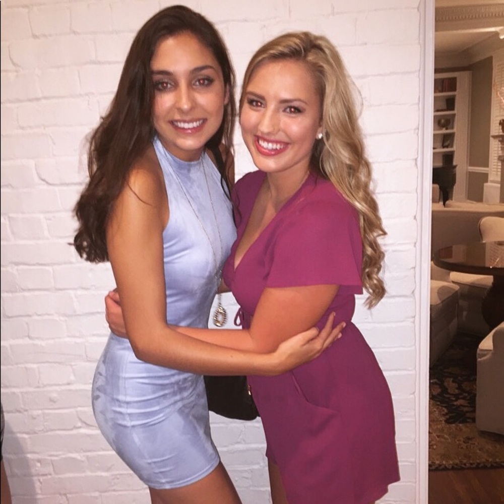 Olivaceous light blue suede body-con dress